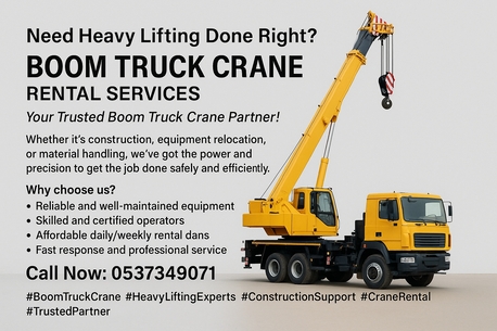 Riyadh, Logistics, BOOM TRUCK CRANE RENTAL SERVICES/خدمات تأجير رافعات الشاحنات البوم
