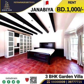 Janabiya, Villas, BHD 1000,  Semi Furnished Luxury Villa For Rent In Janabiya