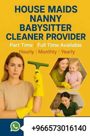 Riyadh, Job Seekers, House Maid /full Time And Part Time