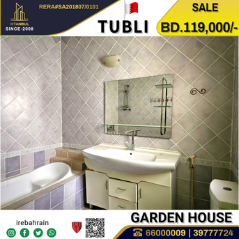 Tubli, Real Estate For Sale, BHD 119000,  1 BR,  Beautiful Single Storey Garden House In Tubli
