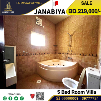 Janabiya, Real Estate For Sale, BHD 219000,  5 BR,  Beautiful Villa For Sale In Janabiya, Near Al Mercado Mall