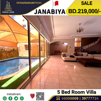 Janabiya, Real Estate For Sale, BHD 219000,  5 BR,  Beautiful Villa For Sale In Janabiya, Near Al Mercado Mall