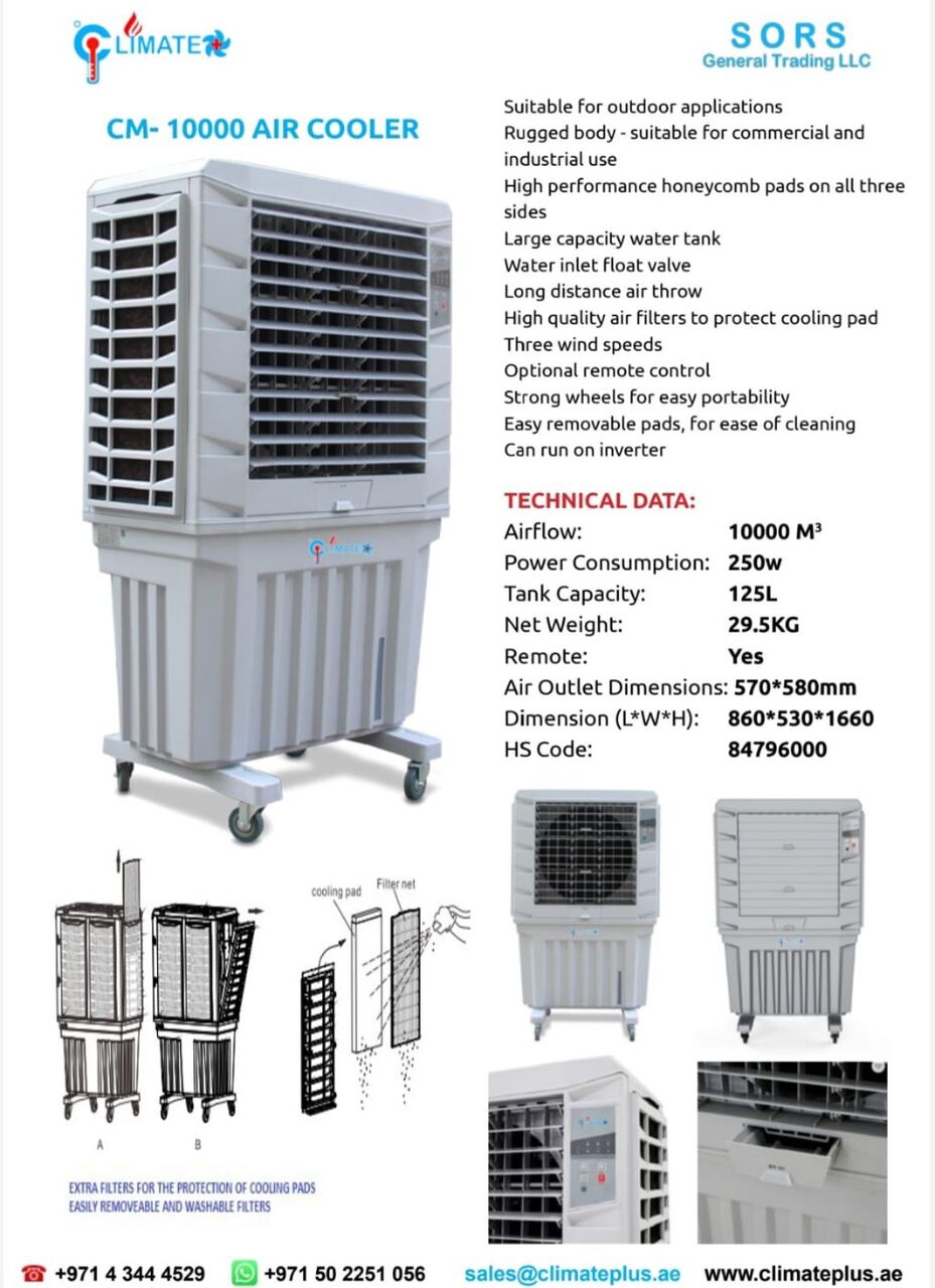 Dubai, Appliances, AED 1799,  CM10000 Jumbo Outdoor Air Cooler &ndash; Now Available In Dubai & UAE