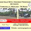 Premium Commercial Land For Sale In Thiruvalla, Manjadi - 27 Cents - Call Sam 8281016543