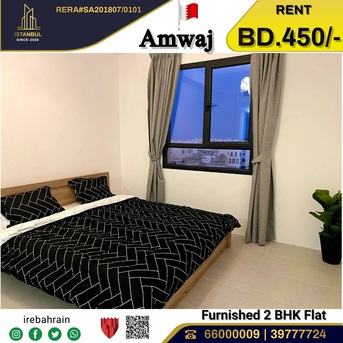 Amwaj, Apartments/Houses, BHD 450/month,  Furnished,  2 BR,  Fully Furnished Luxury Apartment For Rent In Meena -7 Tower, Amwaj Island