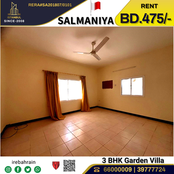 Salmaniya, Villas, BHD 475,  Beautiful 3 BHK Garden Villa For Rent In Salmaniya