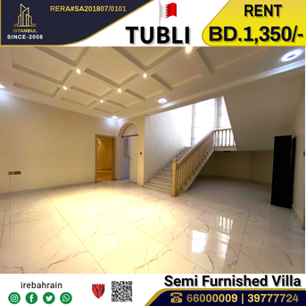 Tubli, Villas, BHD 1350,  Semi Furnished Luxury Villa For Rent In Tubli