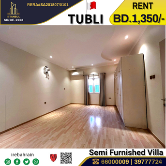 Tubli, Villas, BHD 1350,  Semi Furnished Luxury Villa For Rent In Tubli