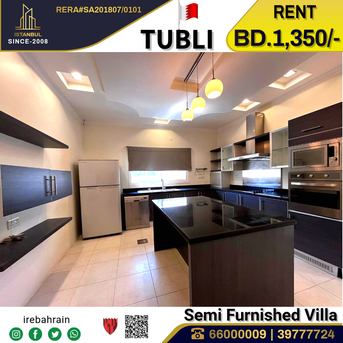Tubli, Villas, BHD 1350,  Semi Furnished Luxury Villa For Rent In Tubli