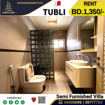 Tubli, Villas, BHD 1350,  Semi Furnished Luxury Villa For Rent In Tubli
