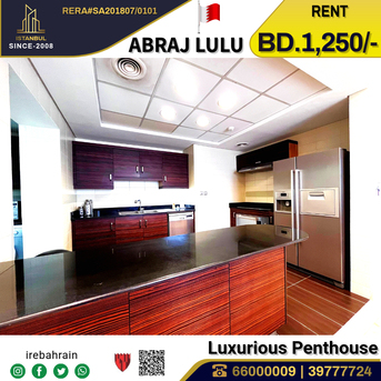 Sanabis, Apartments/Houses, BHD 1250/month,  Furnished,  5 BR,  High Luxurious Penthouse For Rent In Abraj Lulu, Black Tower