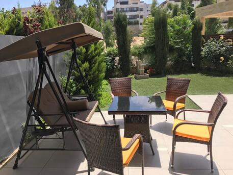 Abdoun, Apartments/Houses, JOD 14000/year,  Furnished,  2 BR,  Ground Fully Furinshed 2B Apart With Garden Sharing Pool In Abdoun 00962777688956