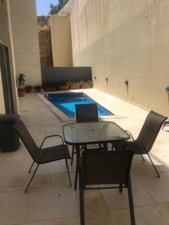 Abdoun, Apartments/Houses, JOD 14000/year,  Furnished,  2 BR,  Ground Fully Furinshed 2B Apart With Garden Sharing Pool In Abdoun 00962777688956