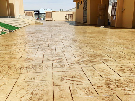 Manama, Construction, Stamped Concrete Flooring Works