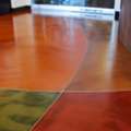 Colored Concrete Finish Flooring Works