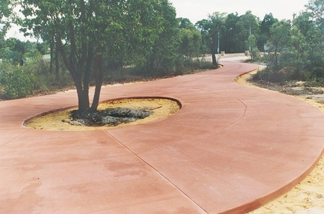 Manama, Construction, Colored Concrete Finish Flooring Works