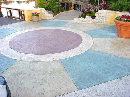 Manama, Construction, Colored Concrete Finish Flooring Works