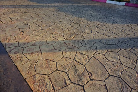 Manama, Construction, Colored Concrete Finish Flooring Works