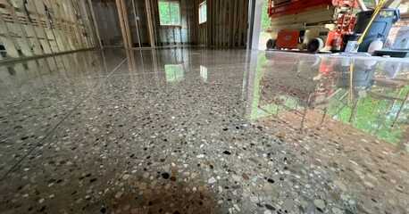 Manama, Construction, Colored Concrete Finish Flooring Works