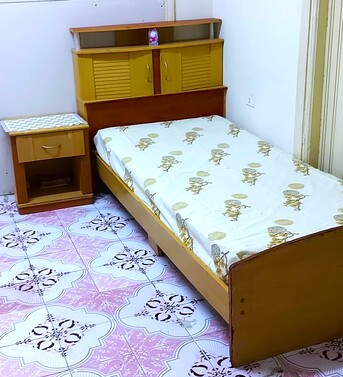 Al Aziziyah, Baby & Kid Stuff, Single Bed With Mattress And  Side Table