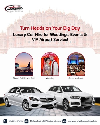 Jaipur, Travel, Luxury Car Rental For Weddings In Jaipur &ndash; Book Now!