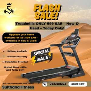 SAR 599, Home Workout Equipments – New & Used Treadmills For 599 SAR! 0537981203