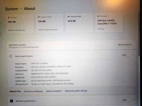 Al Sulaymaniyyah, Computers, SAR 3800,  HP Dragonfly 13.3 Inch G4 Ultralight Notebook (5G)