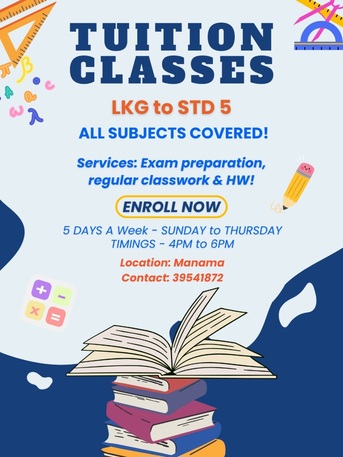 Manama, Training, Tuitions