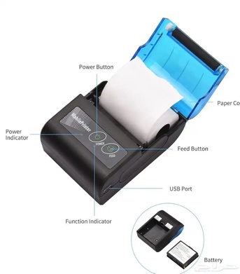 Riyadh, Machinery, SAR 150,  (3) New Wirless Thermal Bills Printers For Sale
