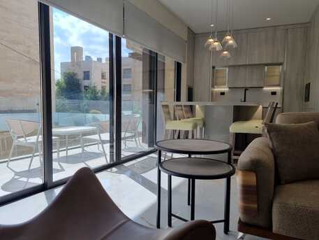 Amman, Apartments/Houses, JOD 24000/year,  Furnished,  2 BR,  Ground Fully Furinshed 2B Apart With Terrace And Pool Sharing 5 Circle 00962777688956