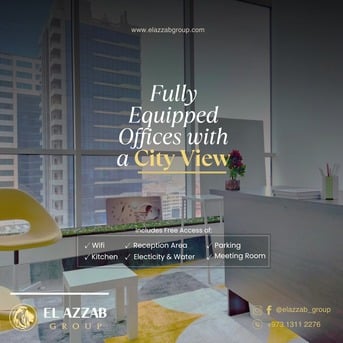 Manama, Marketing, Diplomatic Area Office With A View. Get Monthly Office  For Rent Now!