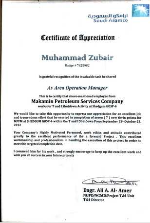 Dammam, Job Seekers, General Manager, Saudi Aramco Projects Contracting, Pipelines, Plants, Infra, Construction