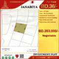 BHD 36, Investment Plot For Sale In Janabiya