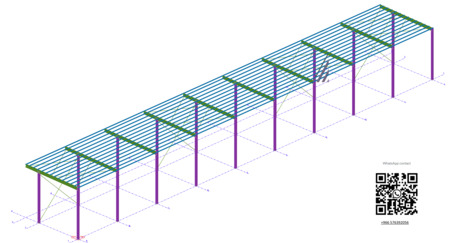 Riyadh, Construction, PEB SHED DESIGN AND FABRICATION DRAWINGS - Riyadh Saudi Arabia