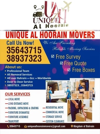 Saar, Labor/Moving, Unique Packers Movers, Complete Local/International Moving Solution, Call Us Now: 38937323