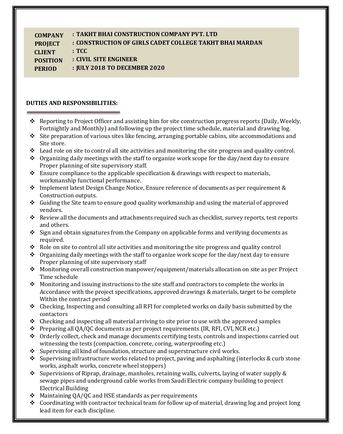 Riyadh, Job Seekers, Civil Site Engineer