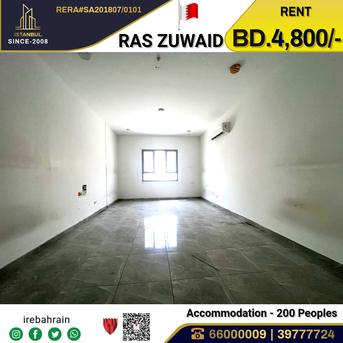 Asker, Staff Accomodation, BHD 4800,  Approved Labour Accommodation (200 Peoples ) In Ras Zuwaid