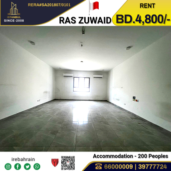 Asker, Staff Accomodation, BHD 4800,  Approved Labour Accommodation (200 Peoples ) In Ras Zuwaid