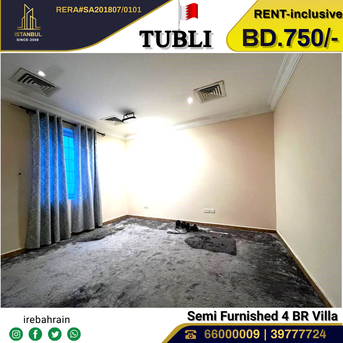 Tubli, Villas, BHD 750,  Furnished,  Semi Furnished Luxury Villa For Rent In Tubli, Near Bahrain Map