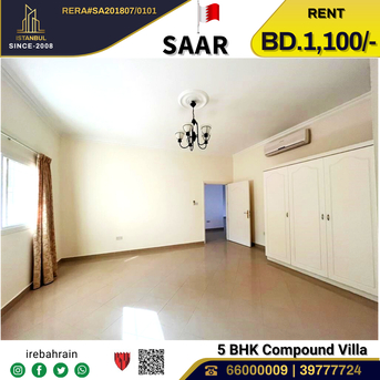 Saar, Villas, BHD 1100,  Furnished,  Semi Furnished Luxurious Garden Villa For Rent In Saar