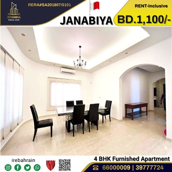 Janabiya, Villas, BHD 1100,  Furnished,  Fully Furnished Luxury Villa For Rent In Janabiya, Near Mercado Mall