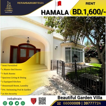 Hamala, Villas, BHD 1600,  Furnished,  Semi Furnished Luxurious Compound Villa For Rent In Hamala