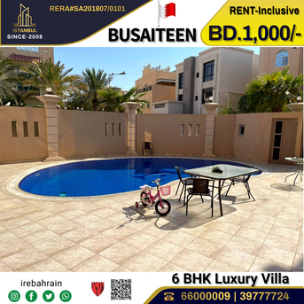 Busaiteen, Villas, BHD 1000,  Furnished,  Fully Furnished Luxury Villa For Rent In Busaiteen