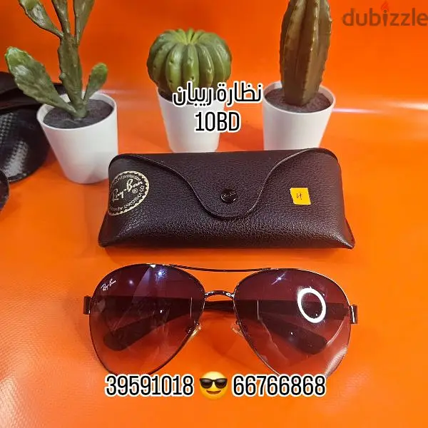 East Riffa, Clothing & Accessories, BHD 10,  🔴🔴🔴Rayban Original Sunglasses Used Clean نظارات شمسية ريبان نظيف مستعم