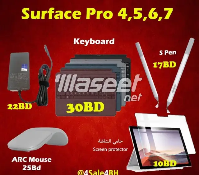 Manama, Electronics, BHD 30,  🔴🔴🔴Microsoft Surface Pro Keyboard🔴🔴🔴
