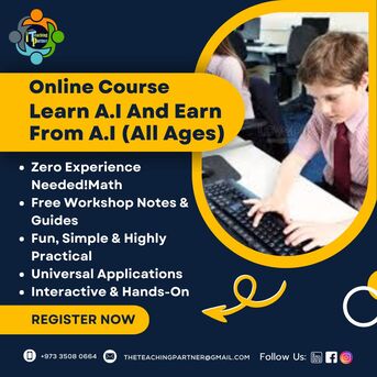 Manama, Lessons Offered, Learn And Earn - Latest Artificial Intelligence Tools