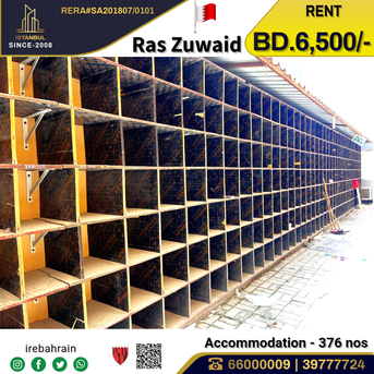 Asker, Staff Accomodation, BHD 6500,  BAPCO Approved Accommodation ( 376 Nos ) In Ras Zuwaid