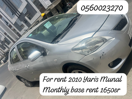 Jeddah, Vehicles, Cars & Trucks , SAR 1742,  Toyota Yaris,  2010,  Manual,  100 KM,  Rent-A-Car Yaris