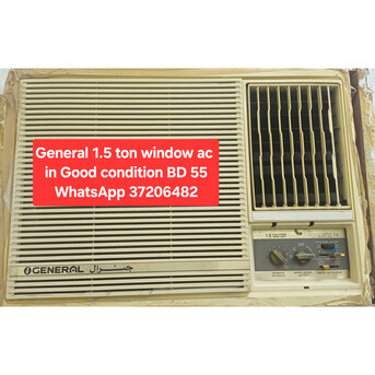 Manama, Air Conditioners, BHD 55,  ✅️ General 1.5 Ton Window Ac For Sale In Good Condition With Fixing