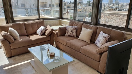 Amman, Apartments/Houses, JOD 8000/year,  Furnished,  1 BR,  Rooftop Fully Furnished 1B Apart With Baconly & Terrace In Jabal Webdeh 00962777688956
